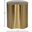 Meridian Dimple Gold End Table IMAGE 6