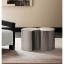 Meridian Dimple Silver End Table IMAGE 2