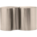 Meridian Dimple Silver End Table IMAGE 3