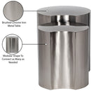 Meridian Dimple Silver End Table IMAGE 5