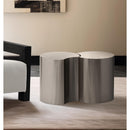 Meridian Dimple Silver End Table IMAGE 2