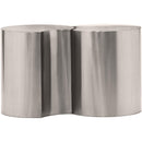 Meridian Dimple Silver End Table IMAGE 3