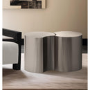 Meridian Dimple Silver End Table IMAGE 2