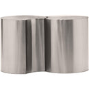 Meridian Dimple Silver End Table IMAGE 3