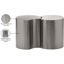 Meridian Dimple Silver End Table IMAGE 5