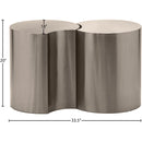 Meridian Dimple Silver End Table IMAGE 6