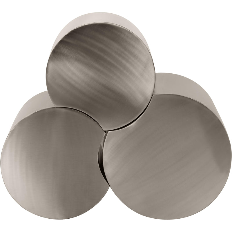 Meridian Dimple Silver End Table IMAGE 3