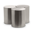 Meridian Dimple Silver Coffee Table IMAGE 1