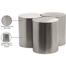 Meridian Dimple Silver Coffee Table IMAGE 5