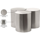 Meridian Dimple Silver Coffee Table IMAGE 5