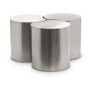 Meridian Dimple Silver Coffee Table IMAGE 1