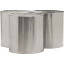 Meridian Dimple Silver Coffee Table IMAGE 3