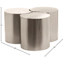 Meridian Dimple Silver Coffee Table IMAGE 6