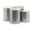 Meridian Dimple Silver Coffee Table IMAGE 1