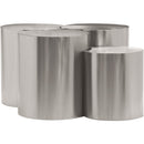 Meridian Dimple Silver Coffee Table IMAGE 3