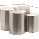 Meridian Dimple Silver Coffee Table IMAGE 6