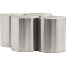 Meridian Dimple Silver Coffee Table IMAGE 3