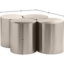 Meridian Dimple Silver Coffee Table IMAGE 6