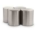 Meridian Dimple Silver Coffee Table IMAGE 1