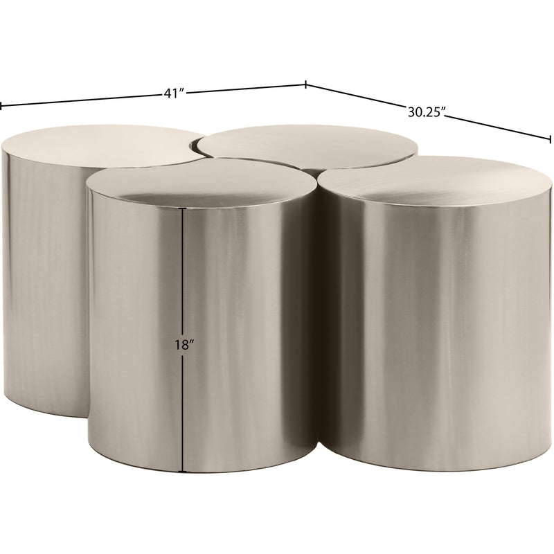 Meridian Dimple Silver Coffee Table IMAGE 6