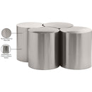 Meridian Dimple Silver Coffee Table IMAGE 5