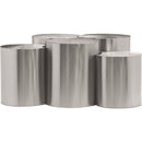 Meridian Dimple Silver Coffee Table IMAGE 3