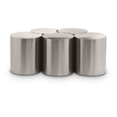 Meridian Dimple Silver Coffee Table IMAGE 1