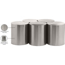 Meridian Dimple Silver Coffee Table IMAGE 5