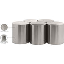 Meridian Dimple Silver Coffee Table IMAGE 5