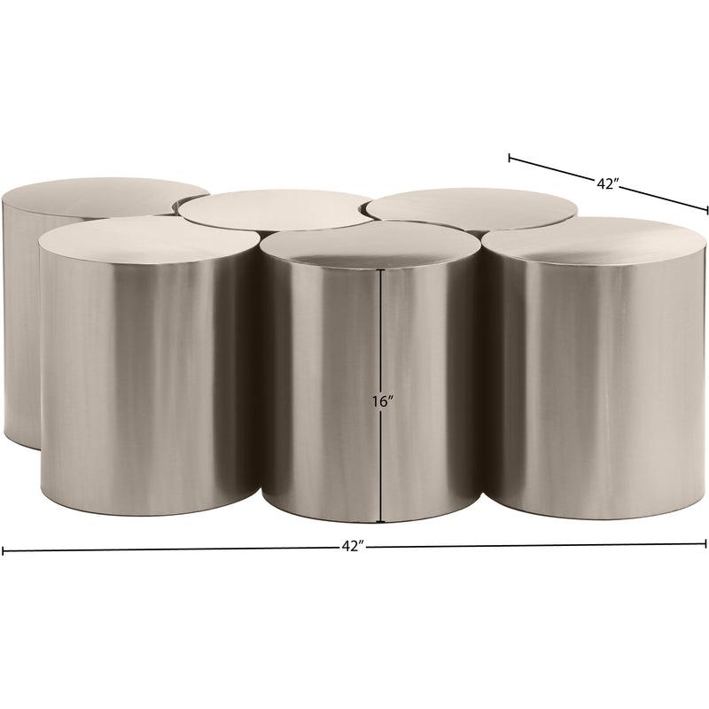 Meridian Dimple Silver Coffee Table IMAGE 6