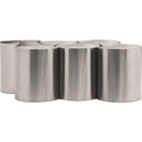 Meridian Dimple Silver Coffee Table IMAGE 3