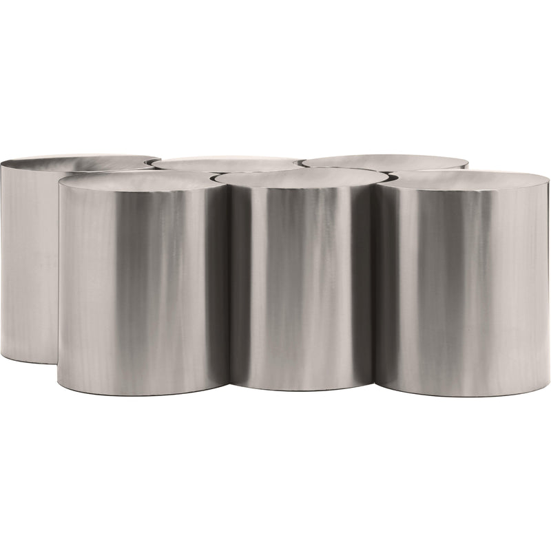 Meridian Dimple Silver Coffee Table IMAGE 3