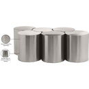 Meridian Dimple Silver Coffee Table IMAGE 5