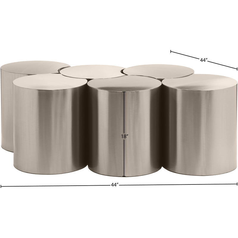 Meridian Dimple Silver Coffee Table IMAGE 6