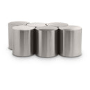 Meridian Dimple Silver Coffee Table IMAGE 1