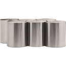 Meridian Dimple Silver Coffee Table IMAGE 3