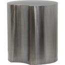 Meridian Dimple Silver End Table IMAGE 3