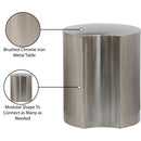 Meridian Dimple Silver End Table IMAGE 5
