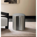 Meridian Dimple Silver End Table IMAGE 2