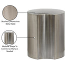 Meridian Dimple Silver End Table IMAGE 5