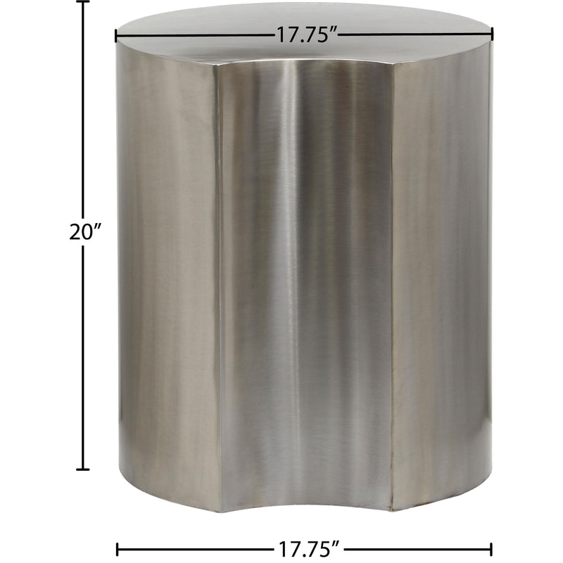 Meridian Dimple Silver End Table IMAGE 6