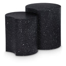 Meridian Dimple Black End Table IMAGE 1