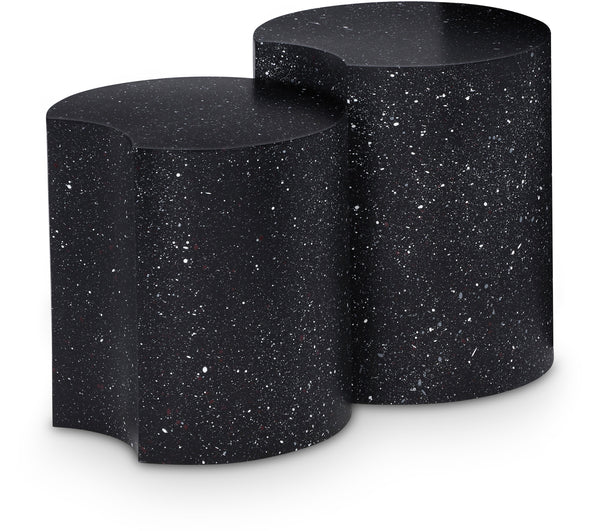 Meridian Dimple Black End Table IMAGE 1