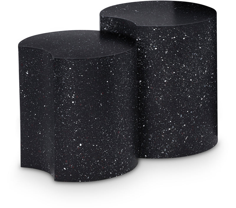 Meridian Dimple Black End Table IMAGE 1