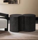 Meridian Dimple Black End Table IMAGE 2