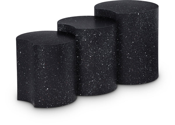 Meridian Dimple Black End Table IMAGE 1