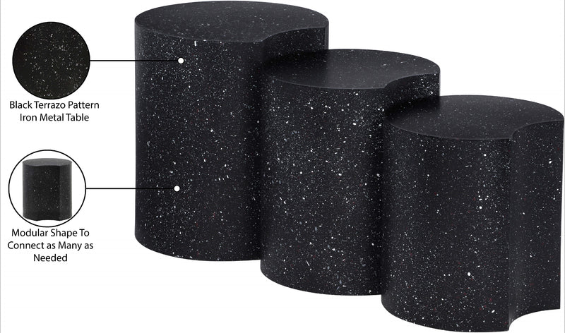 Meridian Dimple Black End Table IMAGE 4