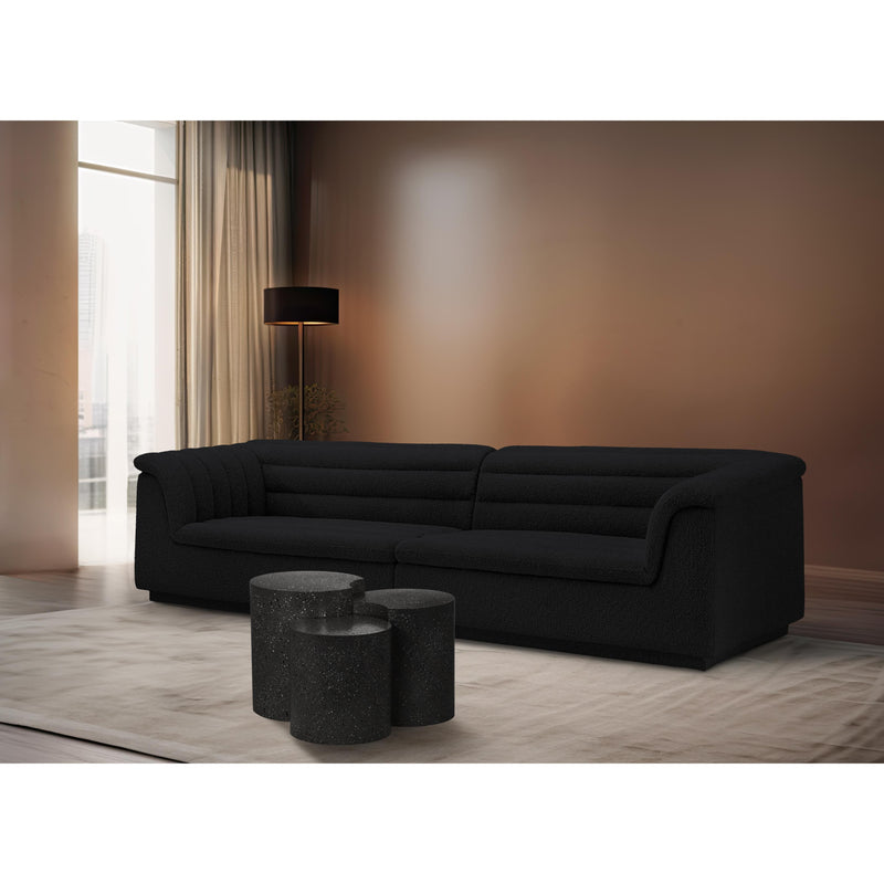 Meridian Dimple Black End Table IMAGE 2