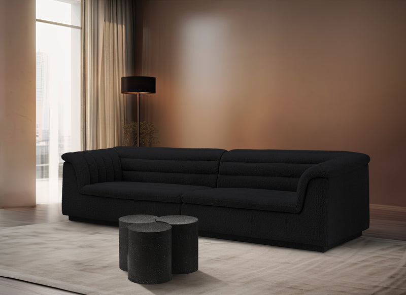 Meridian Dimple Black Coffee Table IMAGE 2