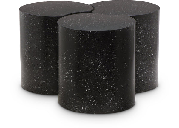 Meridian Dimple Black Coffee Table IMAGE 1